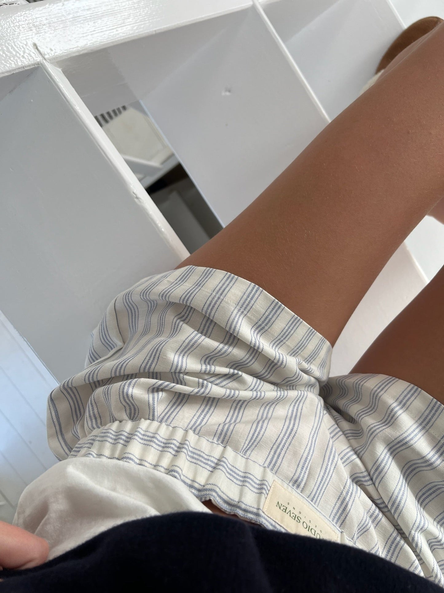 Short de salon Tilda bleu