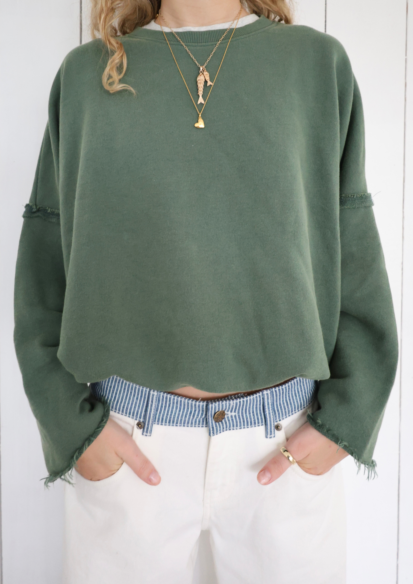Pull Edie Vert vintage