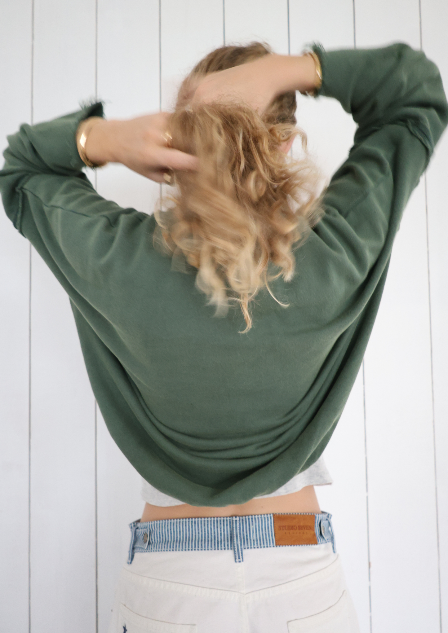 Pull Edie Vert vintage