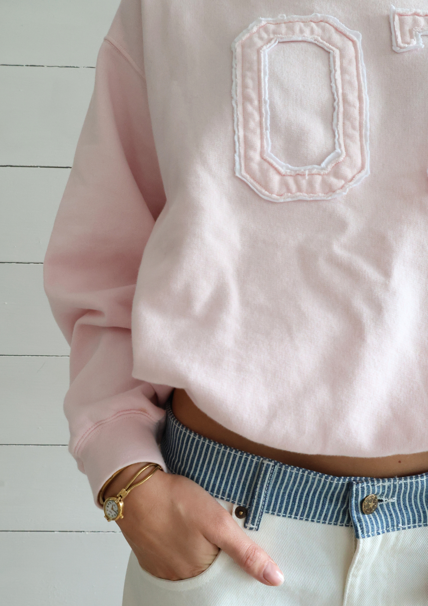 Chandail Georgia rose poudré