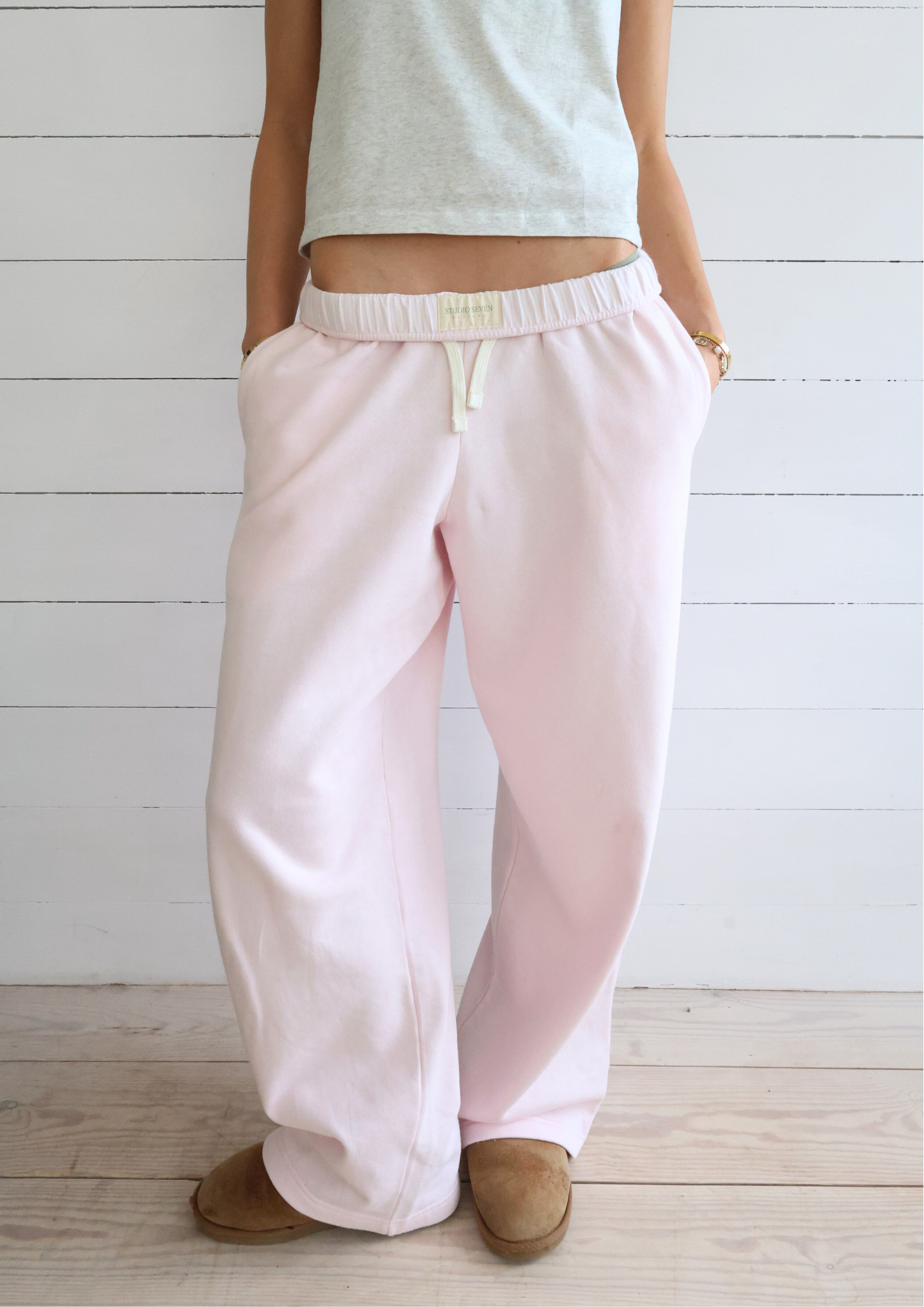 Joggers Georgia rose poudré