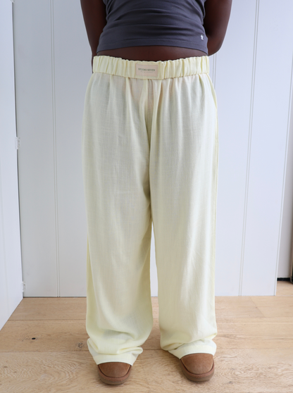 Pantalon Sophia Jaune pâle