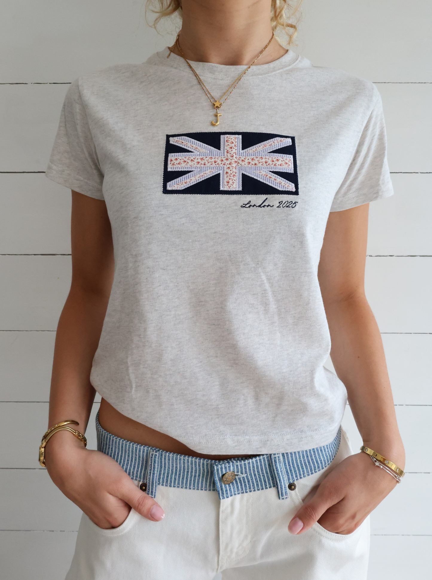 T-shirt Pop Up Gris