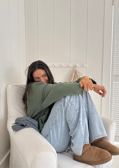 Pull Edie Vert vintage