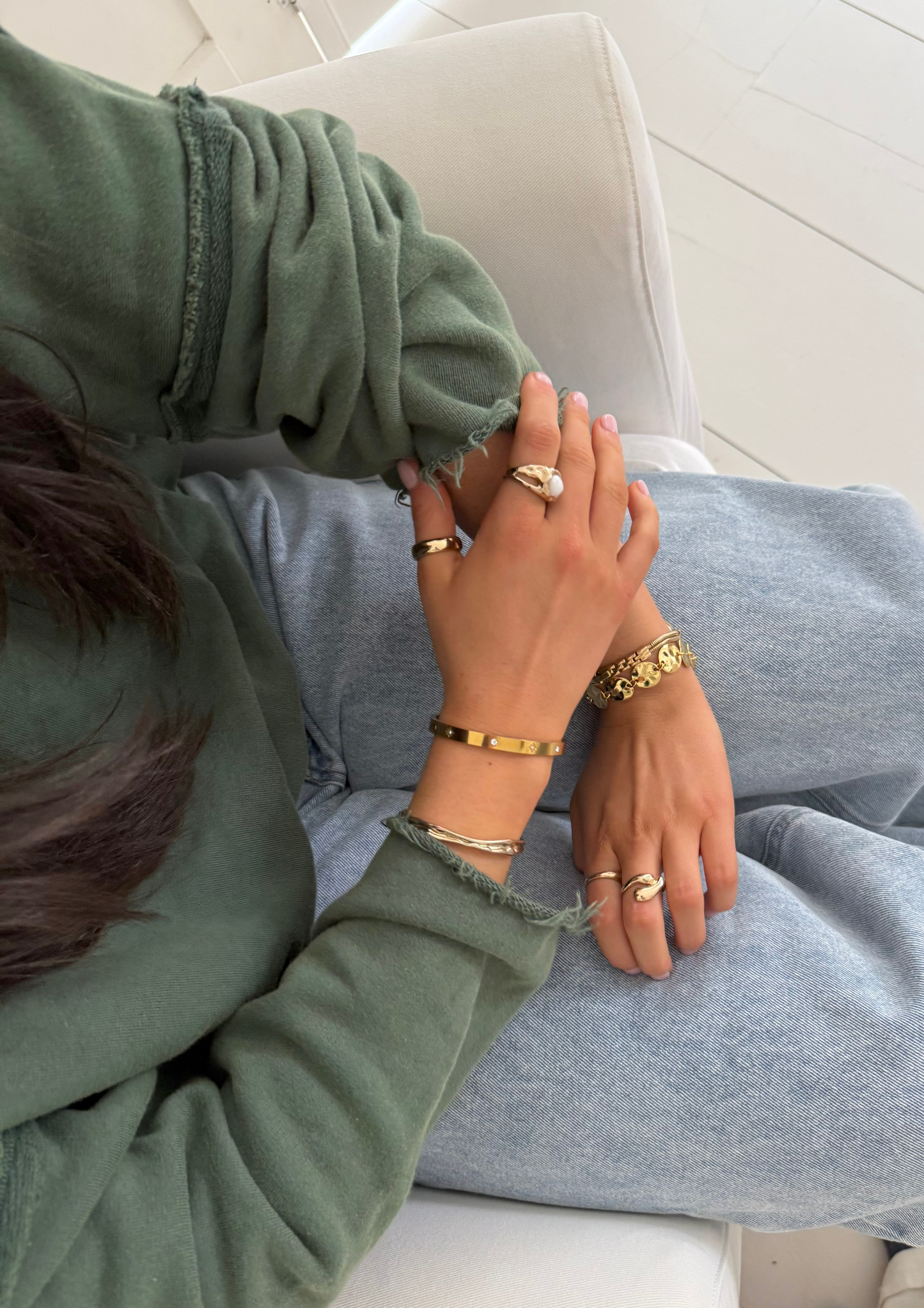 Pull Edie Vert vintage