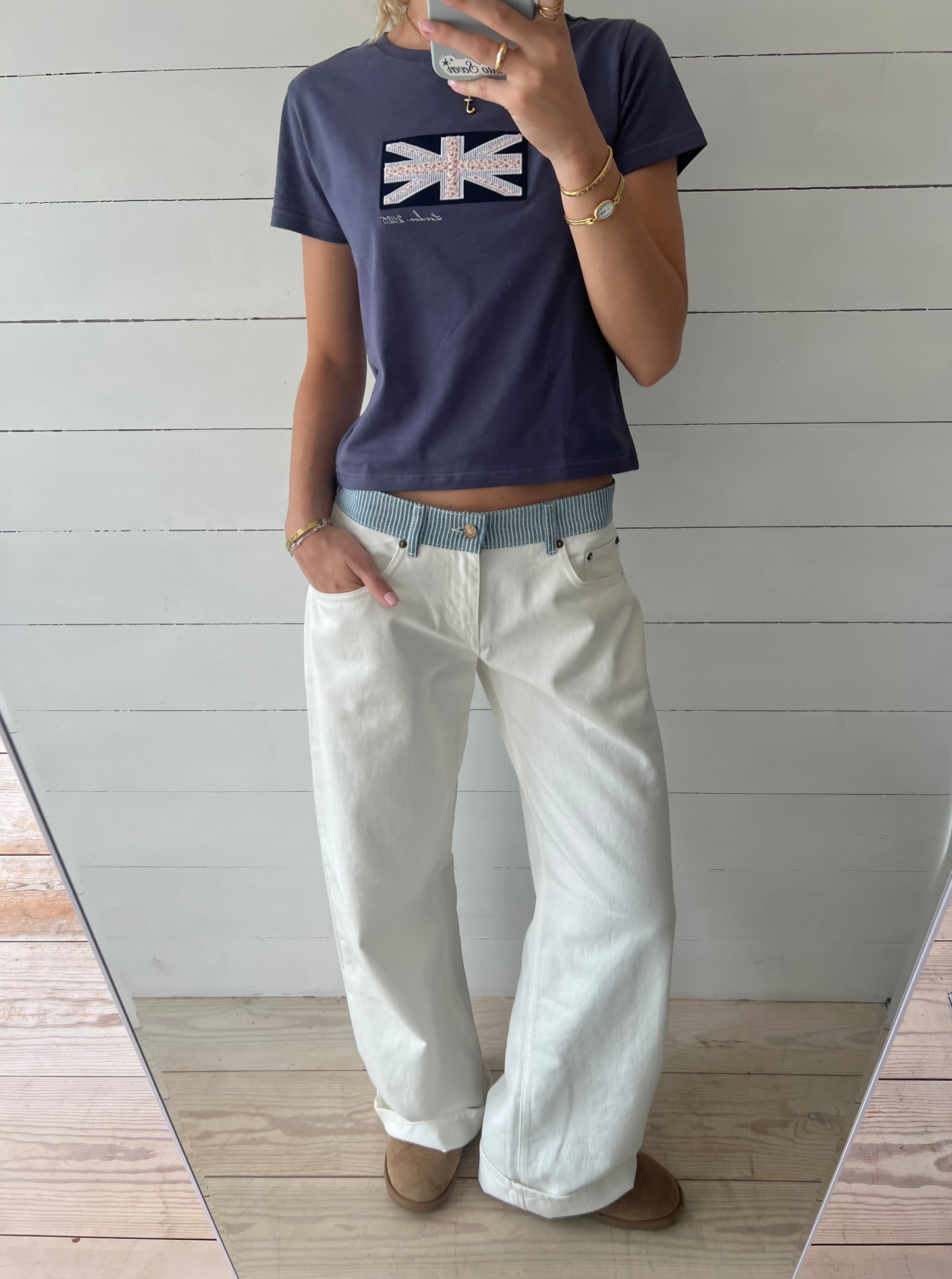 T-shirt à logo marine