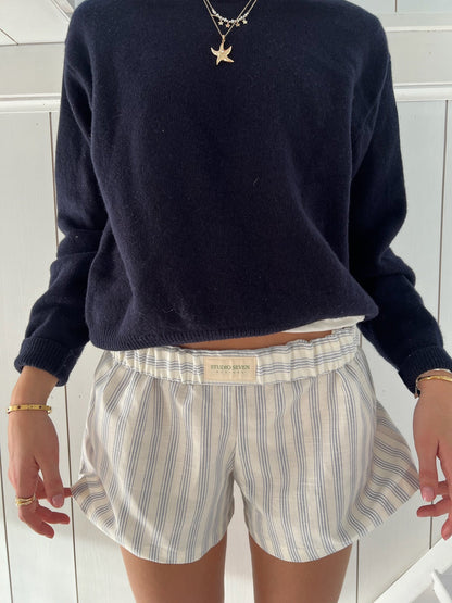 Short de salon Tilda bleu