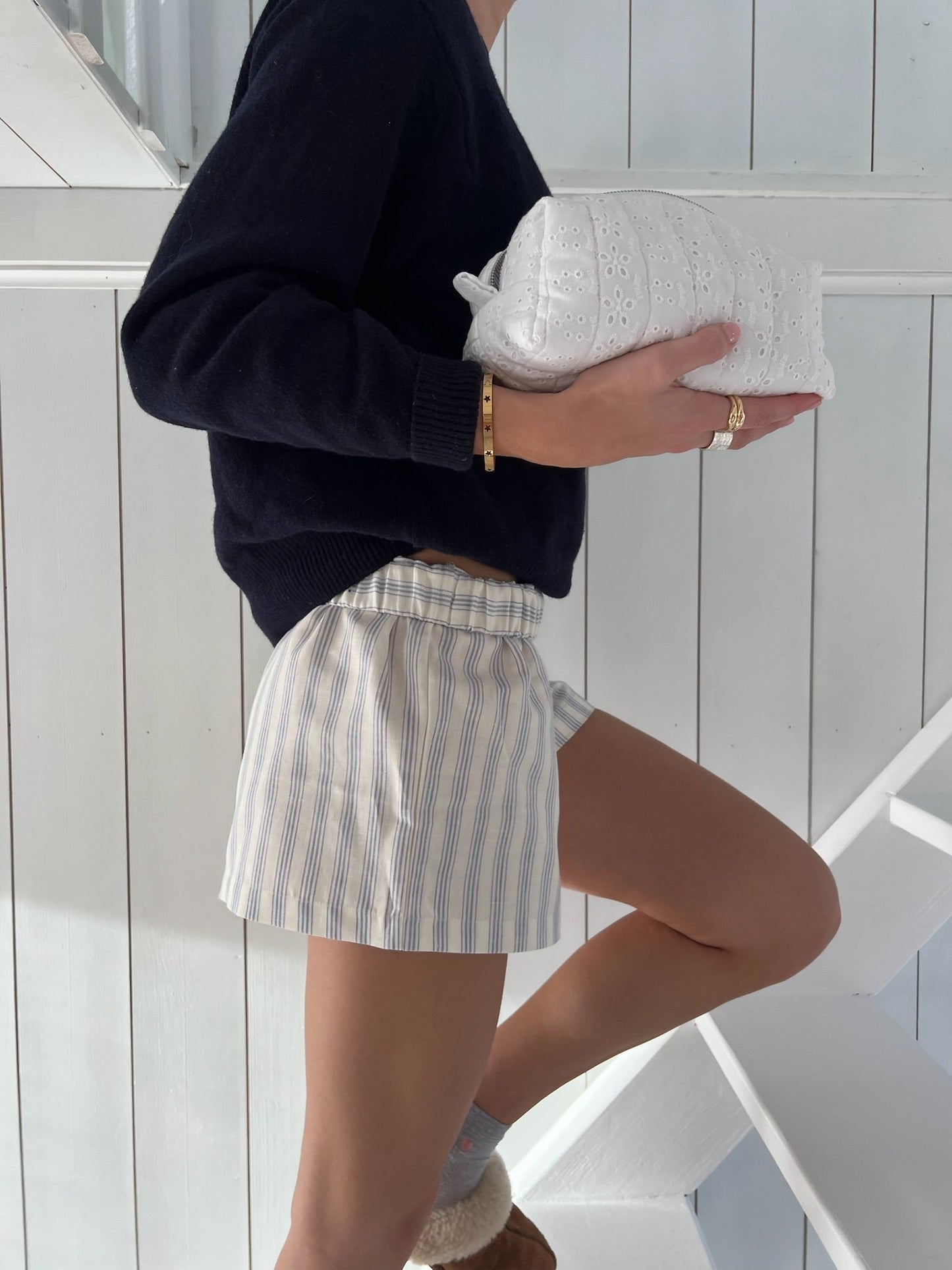 Short de salon Tilda bleu