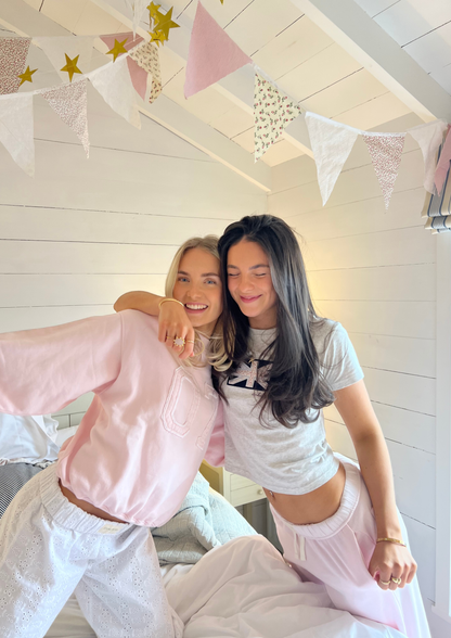 Joggers Georgia rose poudré